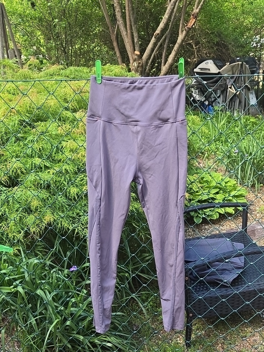 BSP Performance Lavender/gray Sports Leggings (M)